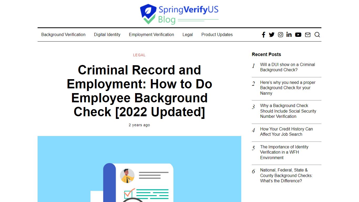 Criminal Record and Employment: How to Do Employee Background Check ...