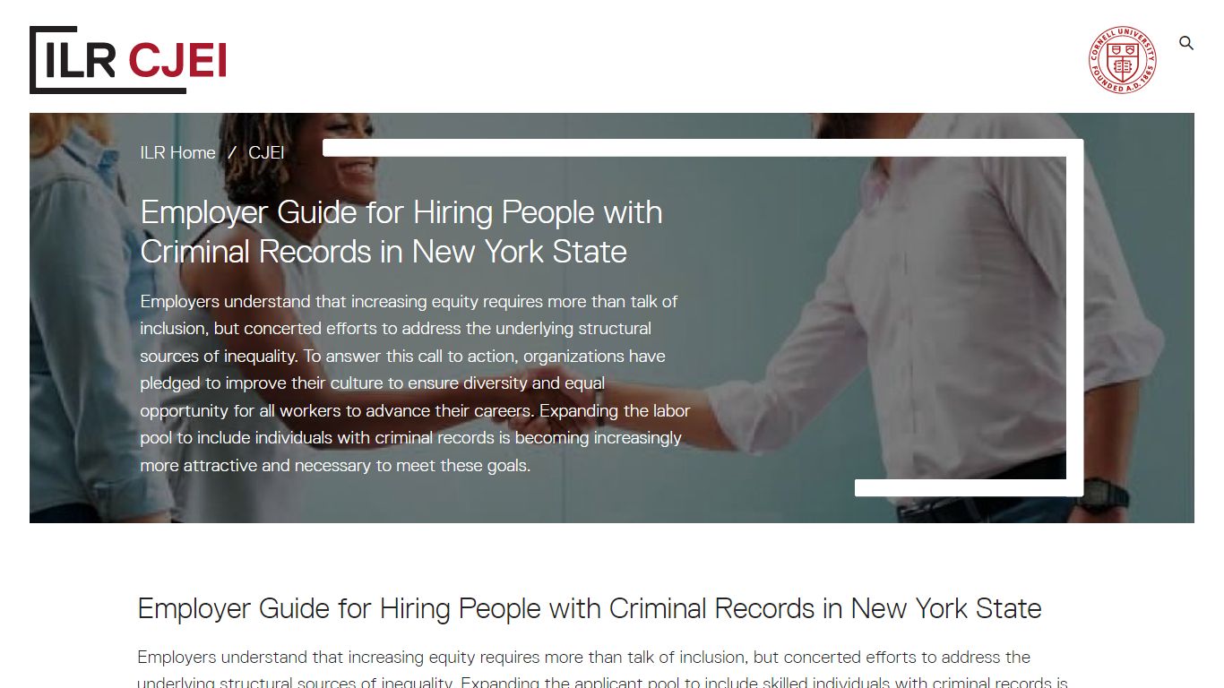 Employer Guide for Hiring People with Criminal Records in New York ...